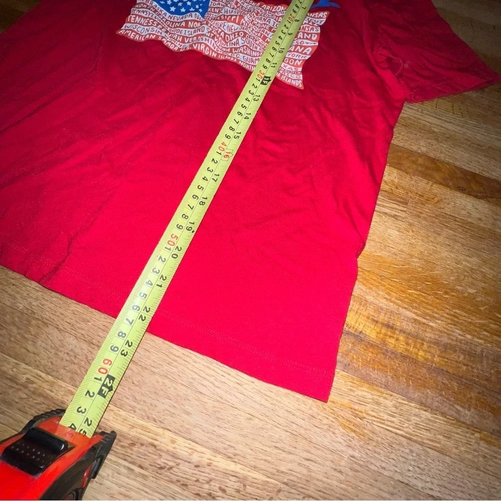 Old Navy Youth XL Red White Blue 2022 USA Flag‎ Star Stripes 4th of July T-Shirt